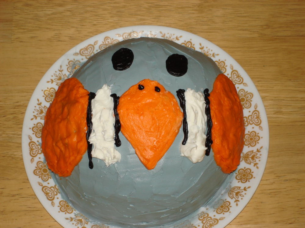 Zebra finch cake